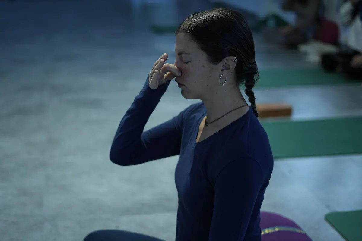 Exercice de respiration en séance de relaxation
